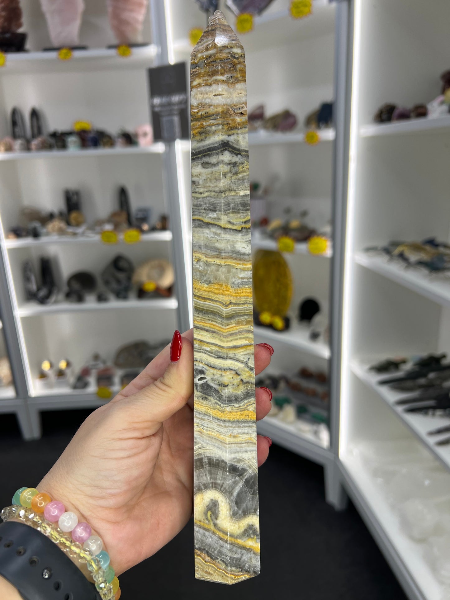 Crazy Lace Agate Tower