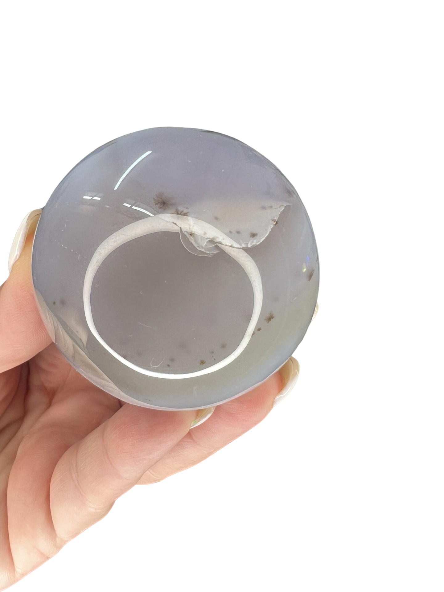 Druzy Agate Sphere with Stand