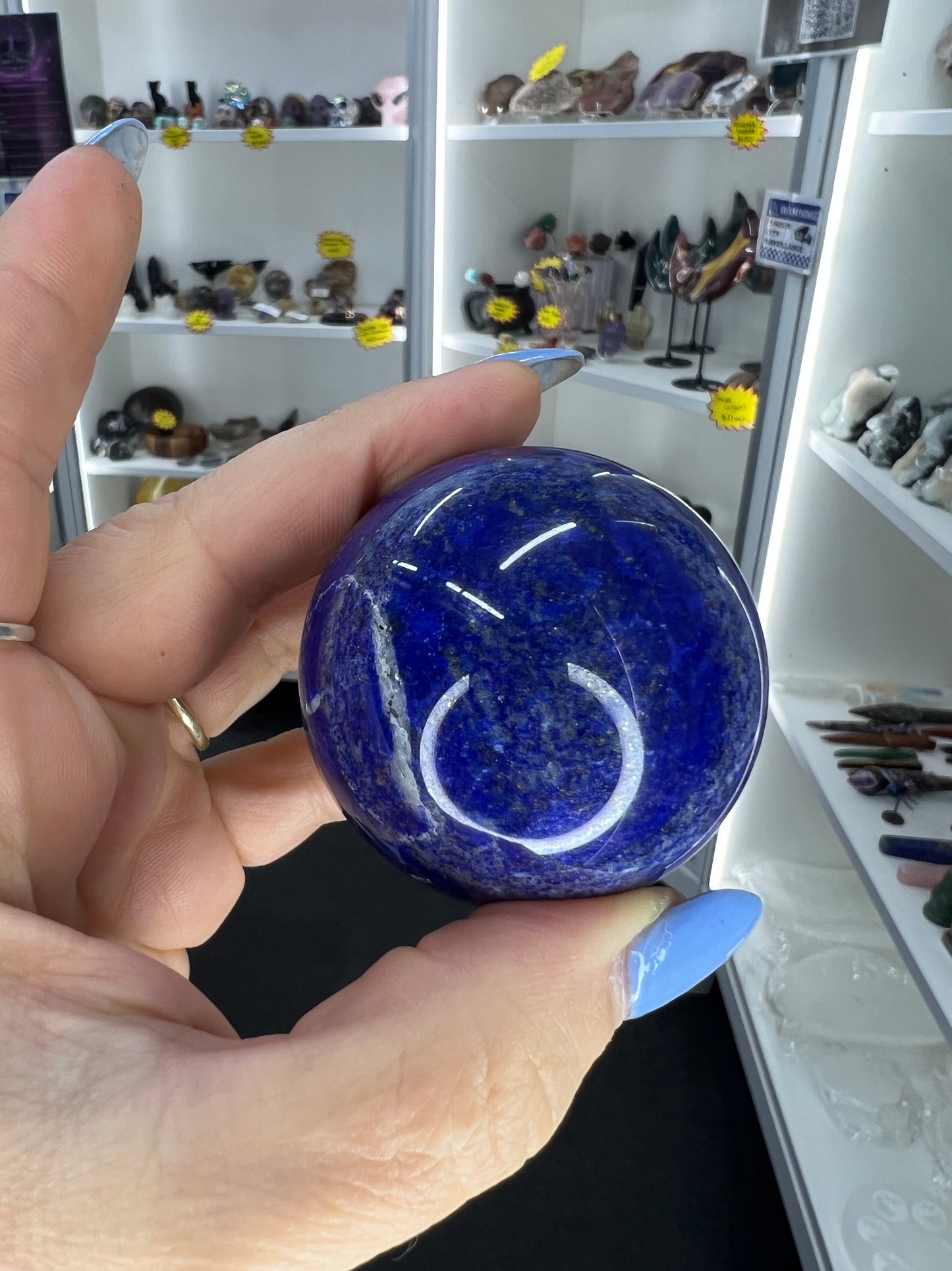 Lapis Lazuli Sphere on Stand