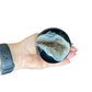 Geode Black Agate Sphere with Stand