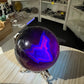 Black Fluorite Sphere on Stand (UV Reactive)