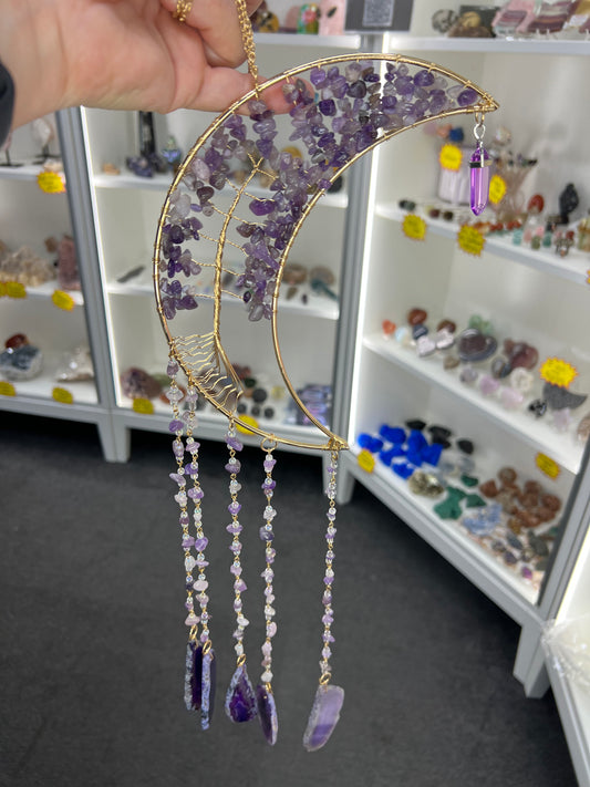 Crystal Moon Suncatcher