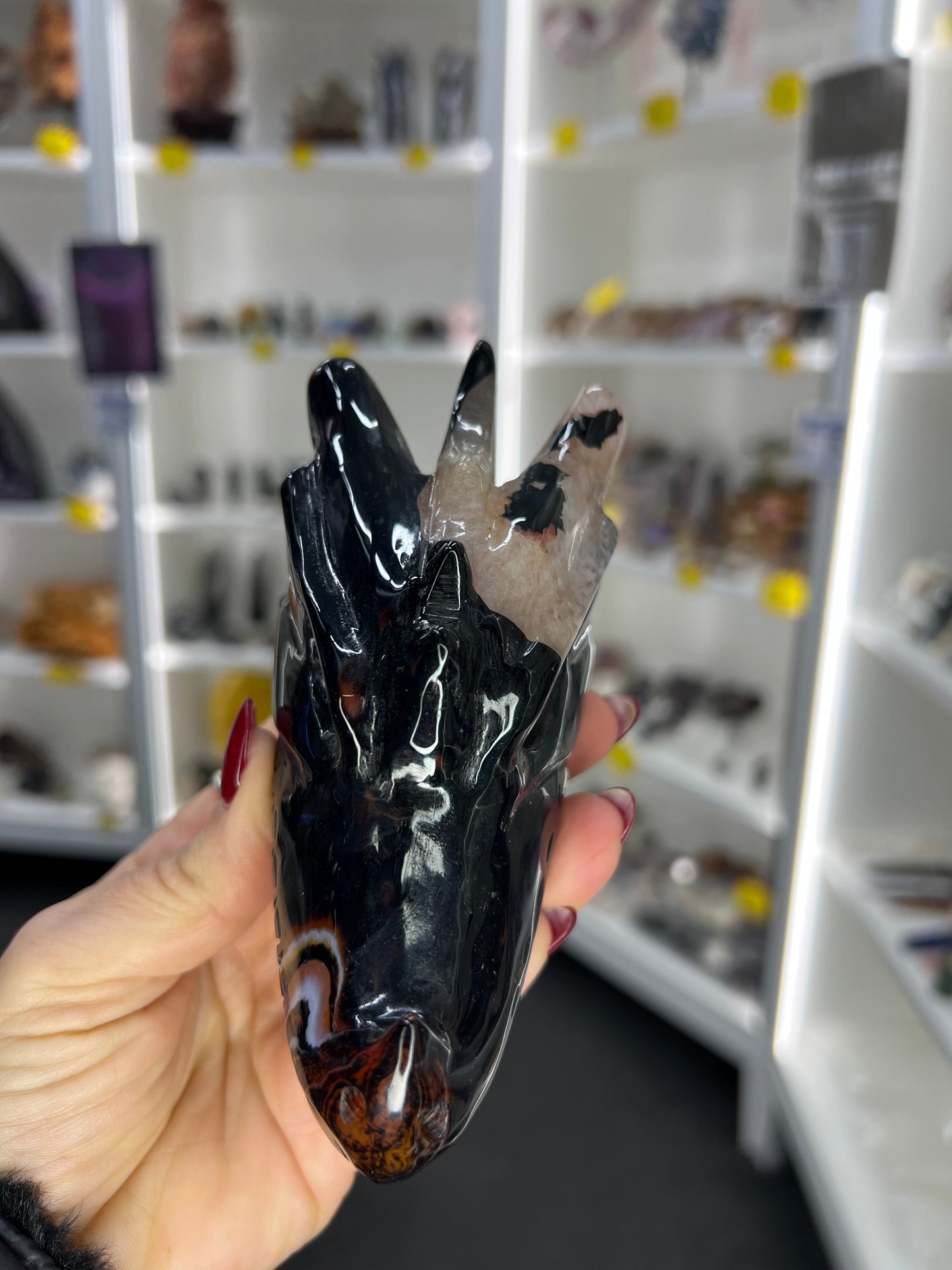 Sardonyx Dragon Skull