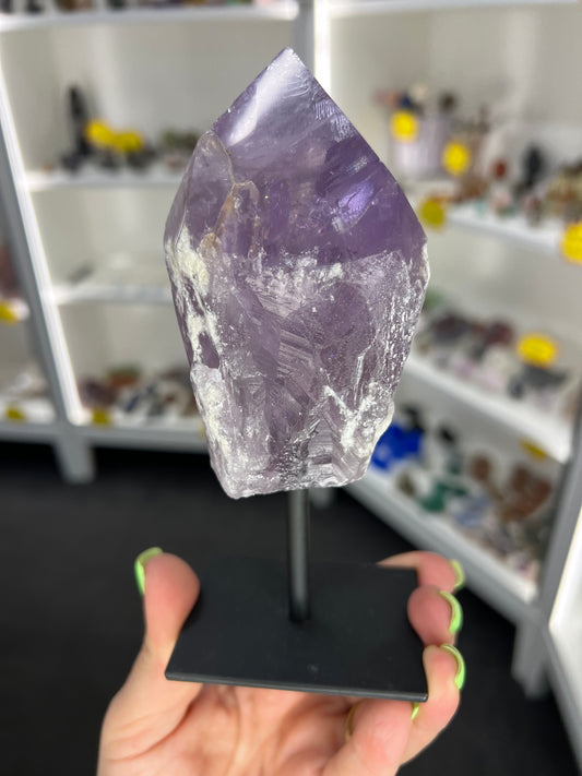 Amethyst Point on Stand