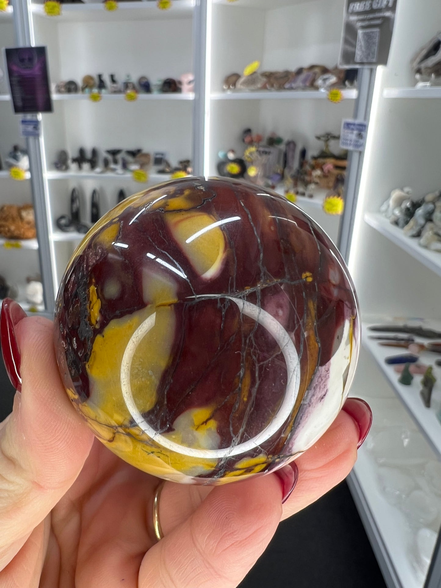 Mookaite Jasper Sphere with Stand