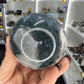 Moss Agate Sphere on Stand