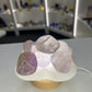 Amethyst Tumbles on Selenite Bowl Lamp
