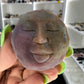 Ocean Jasper Moon Face Sphere on Stand