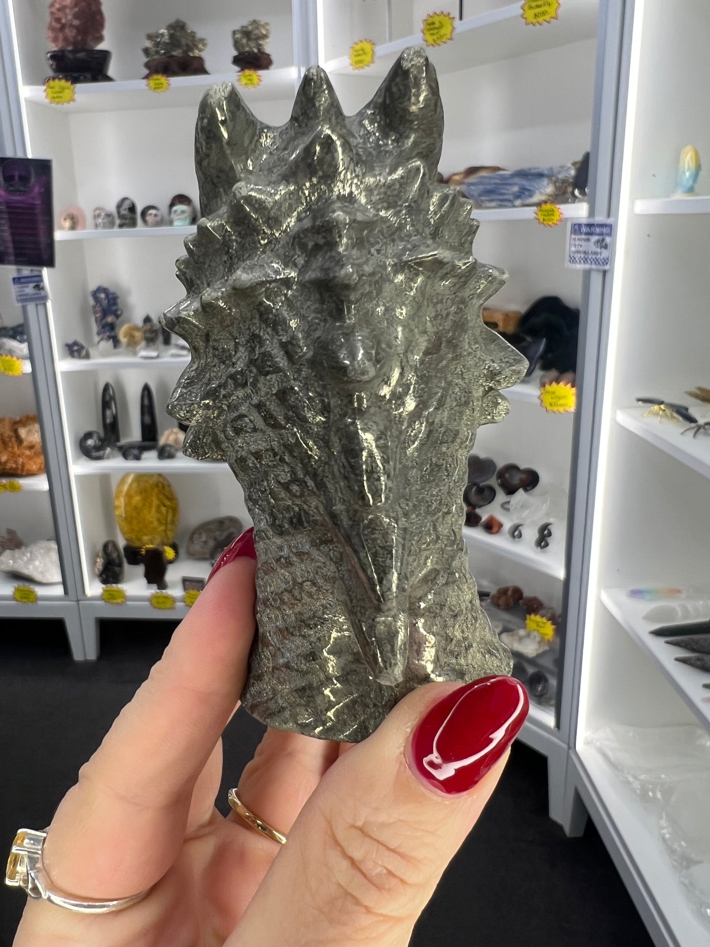 Pyrite Dragon Head