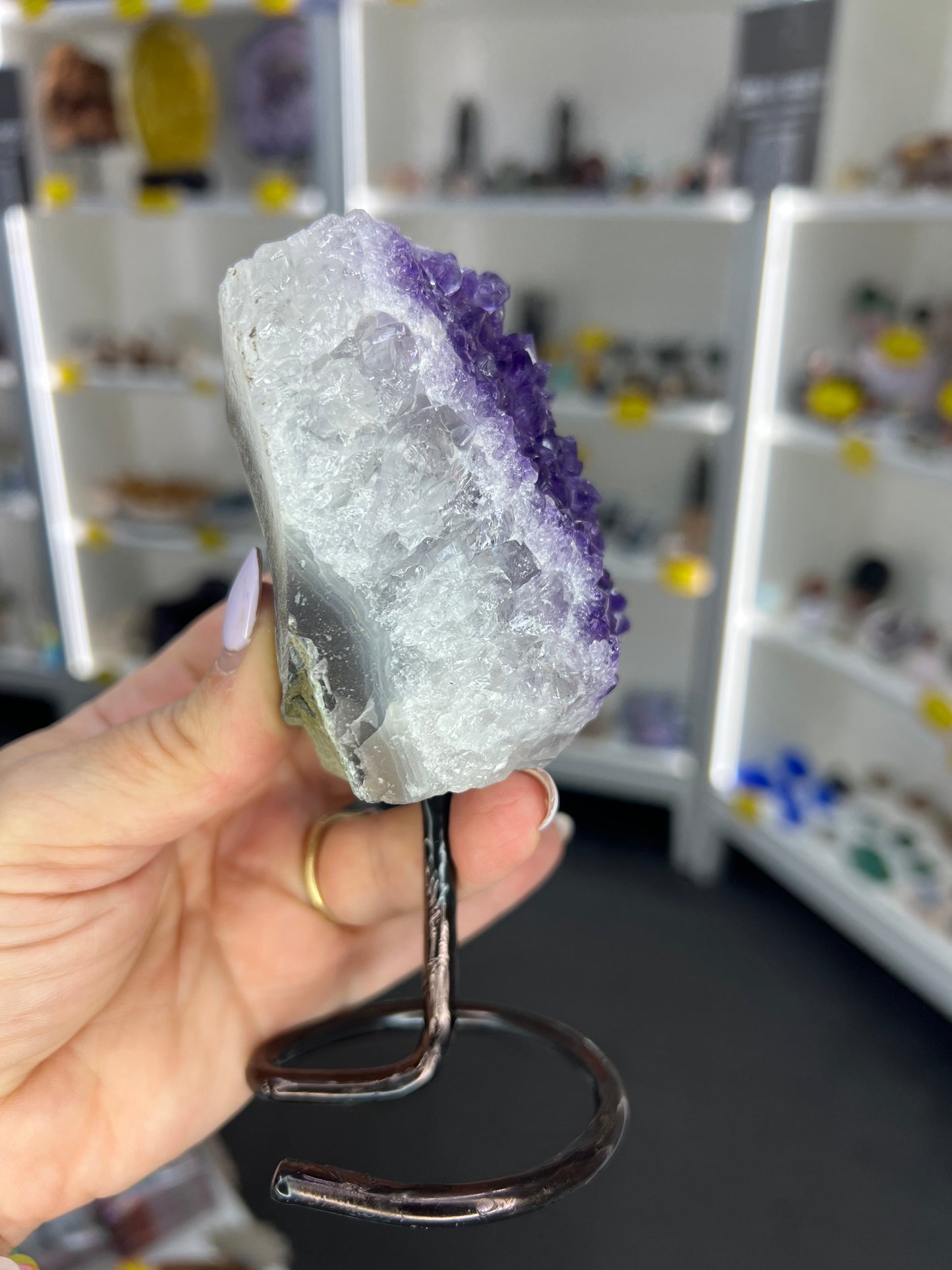 Amethyst Cluster on Stand