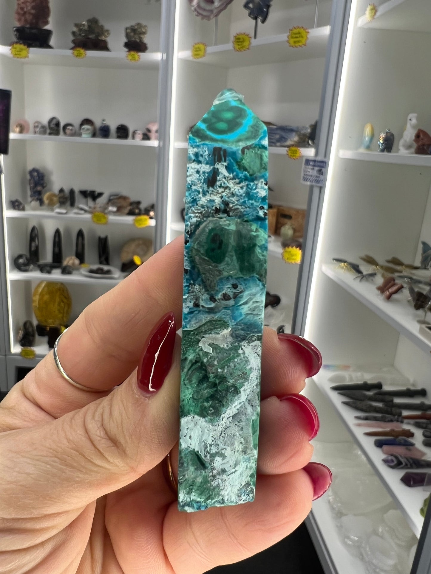 Malachite x Chrysocolla Point