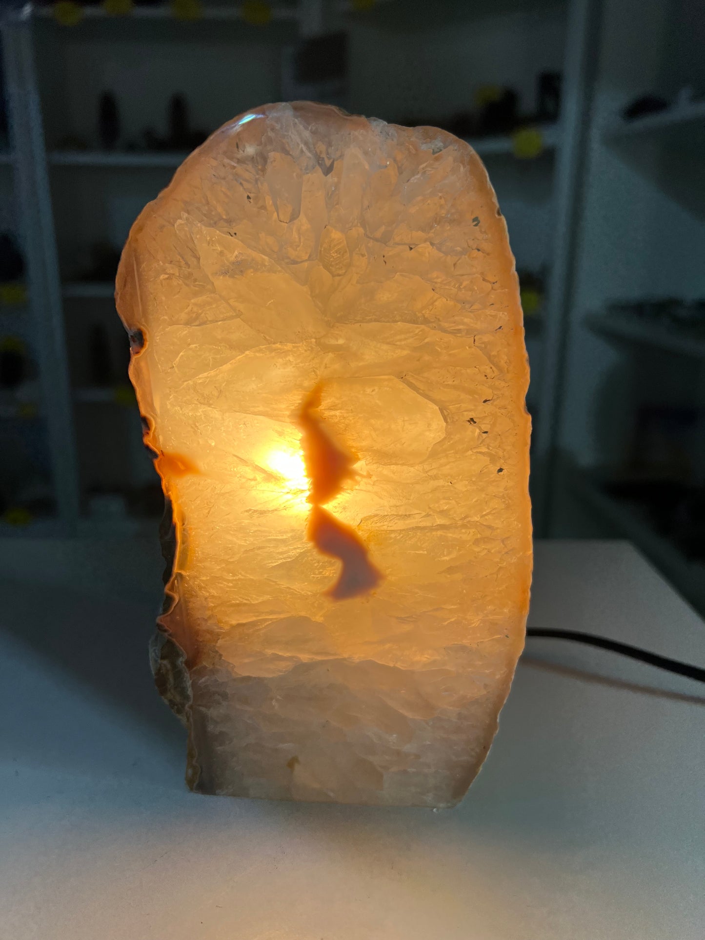 Agate Crystal Lamp