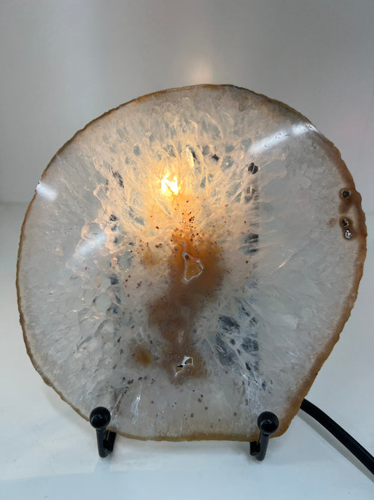 Agate Slice Lamp