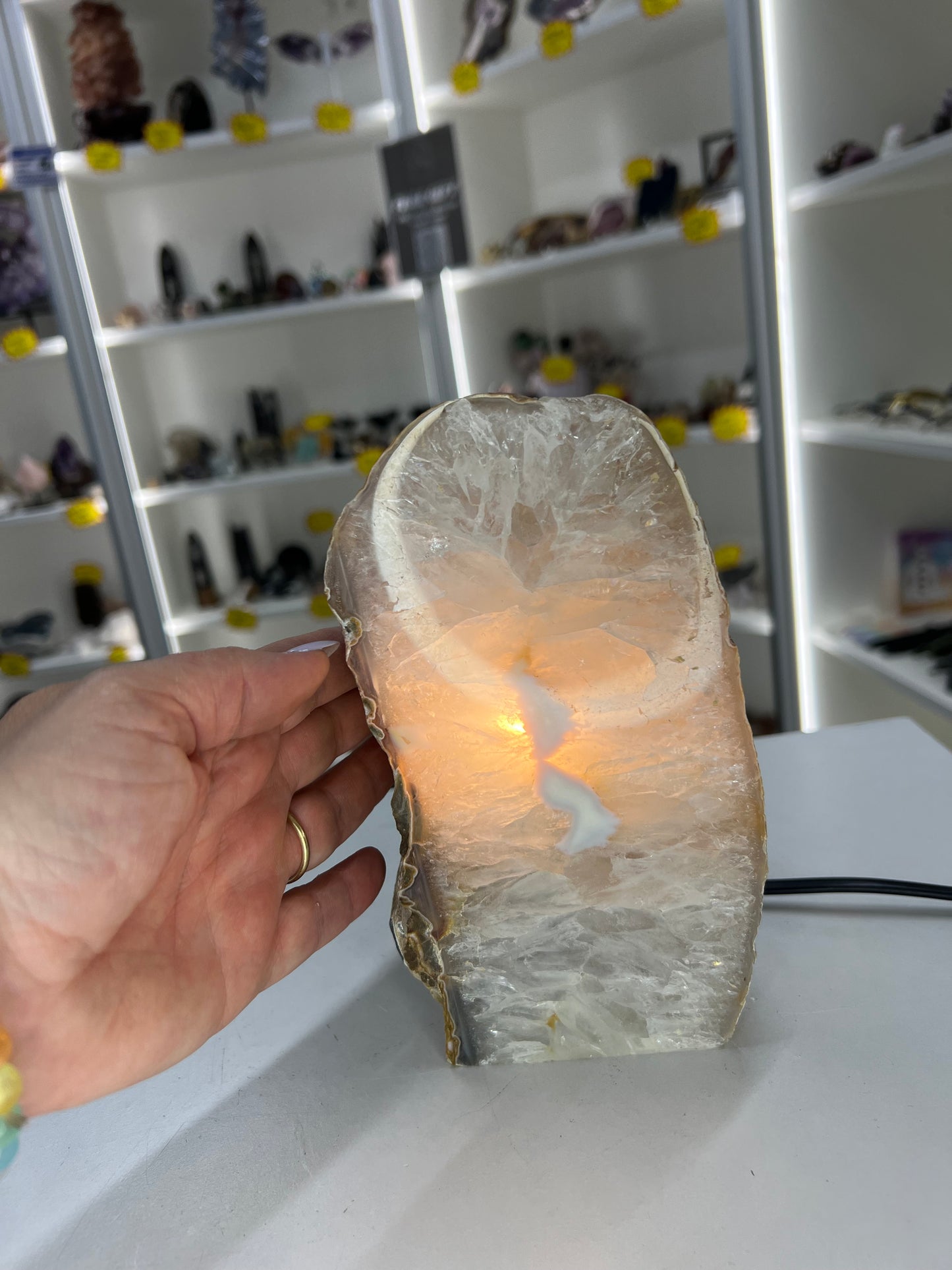 Agate Crystal Lamp