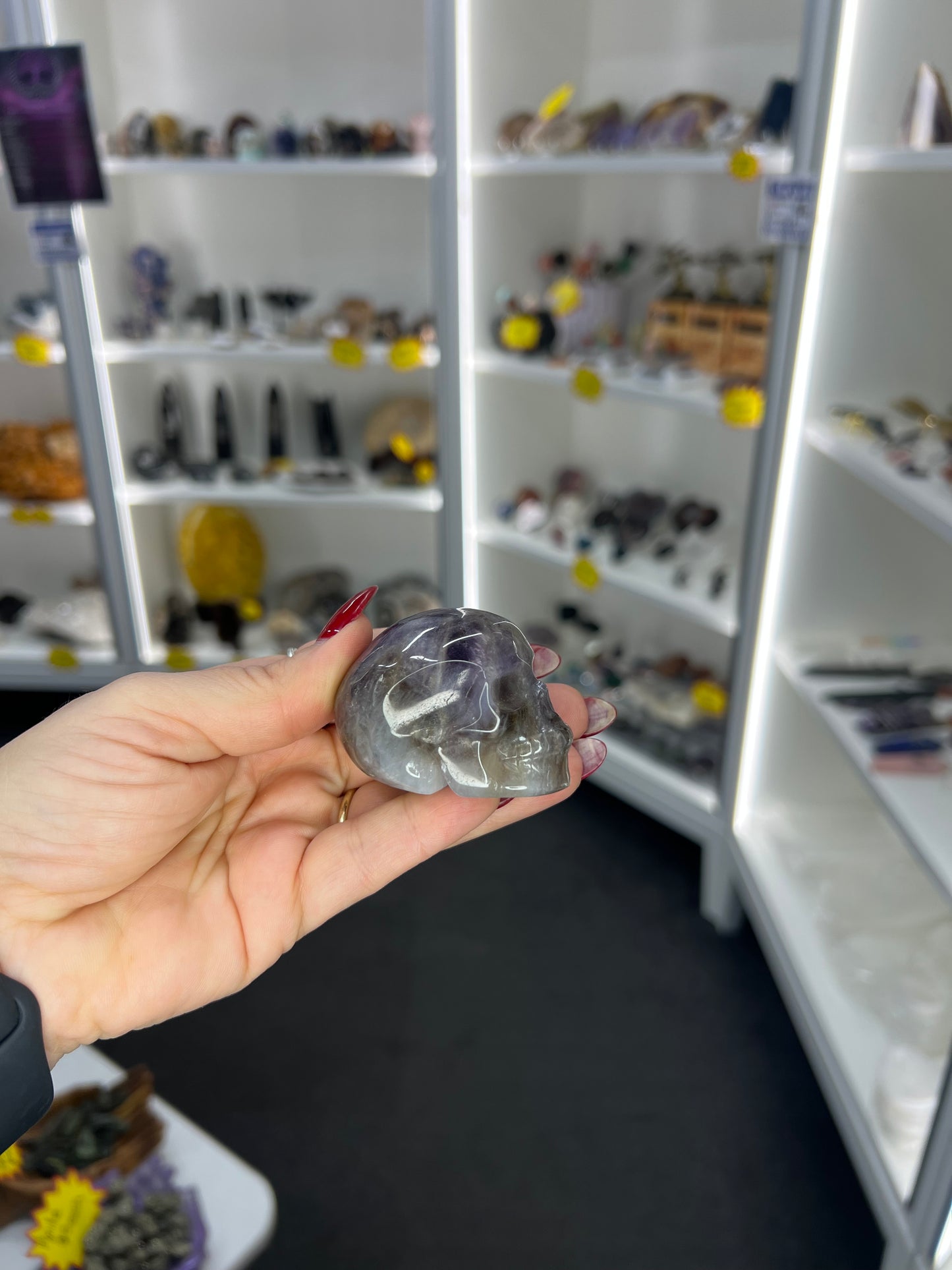Chevron / Dream Amethyst Skull