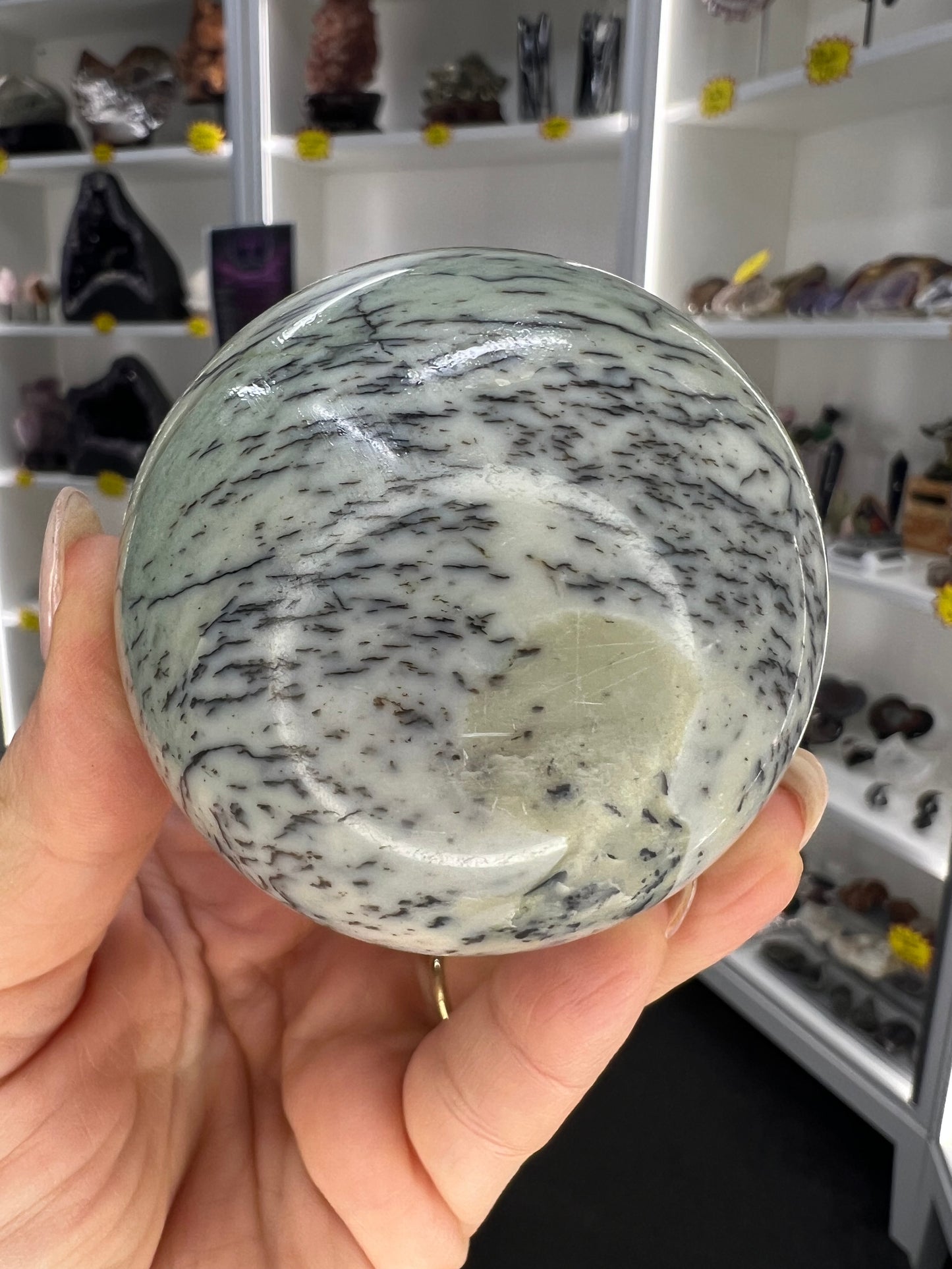 Picture Jasper Sphere with Stand