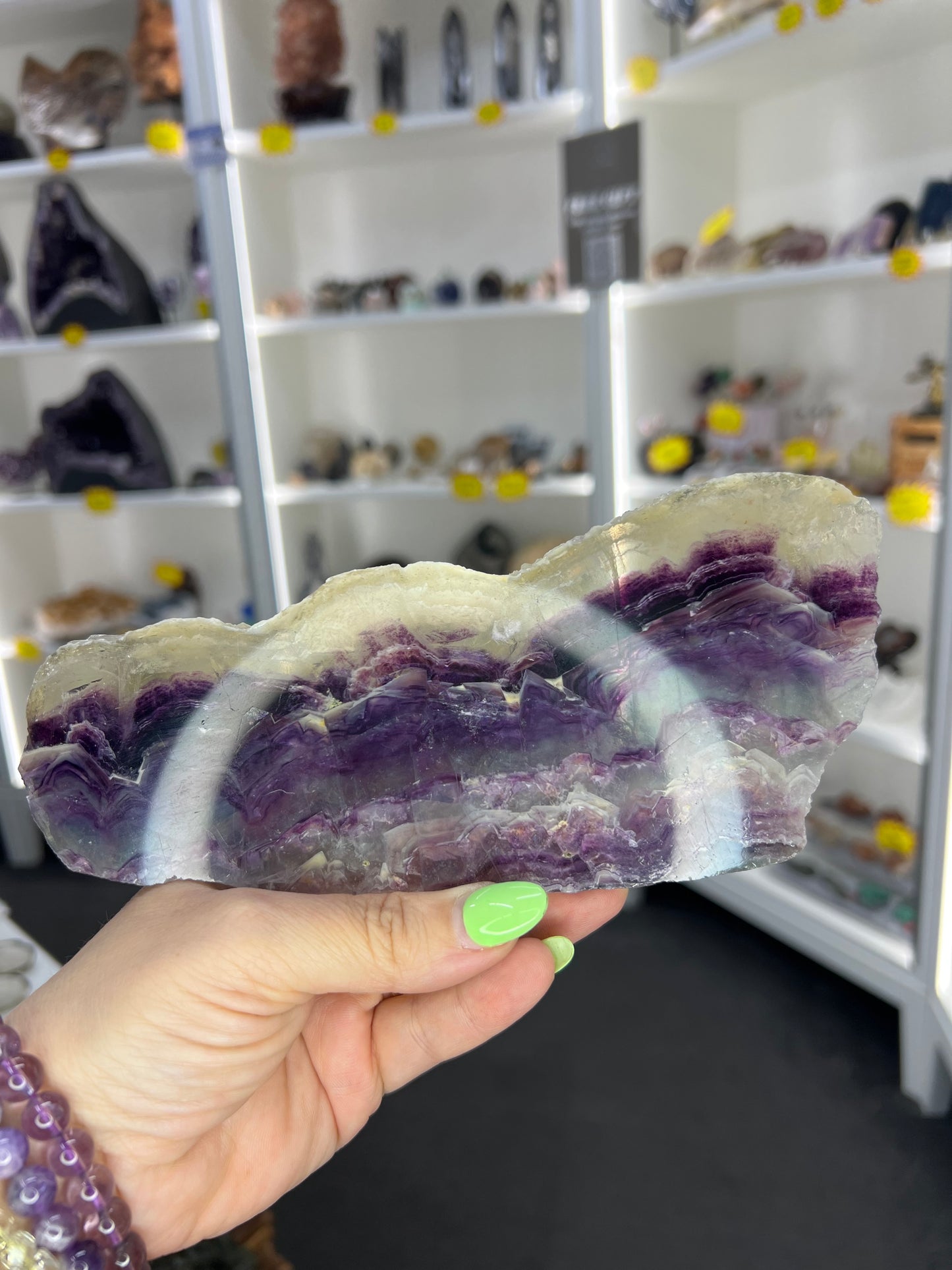 Fluorite Slab on Stand