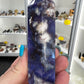 Blue Flower Agate Tower