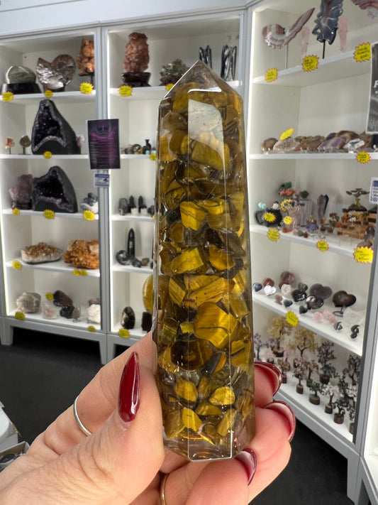 Tigers Eye Organite Tower