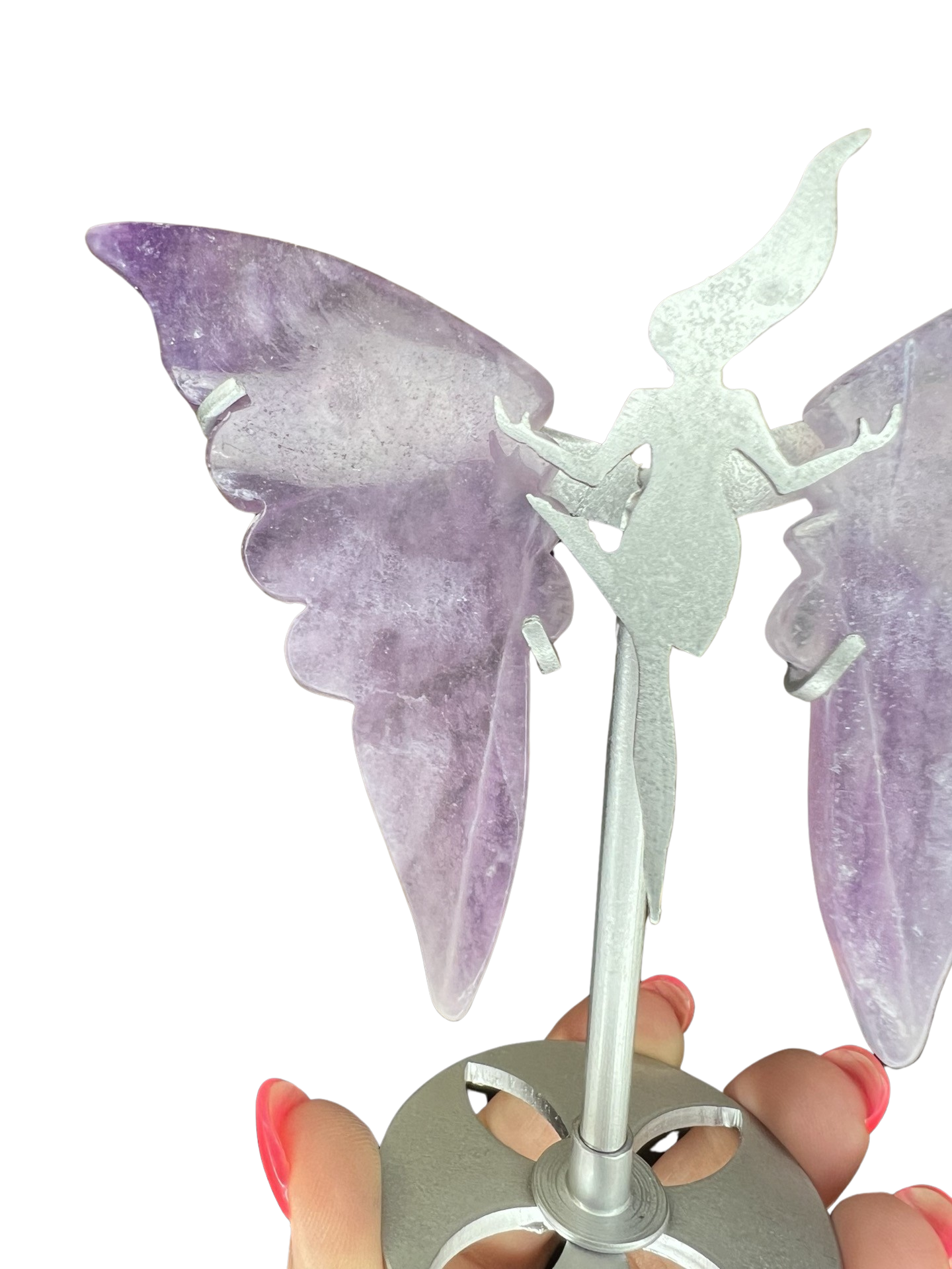Fluorite Wings on Stand
