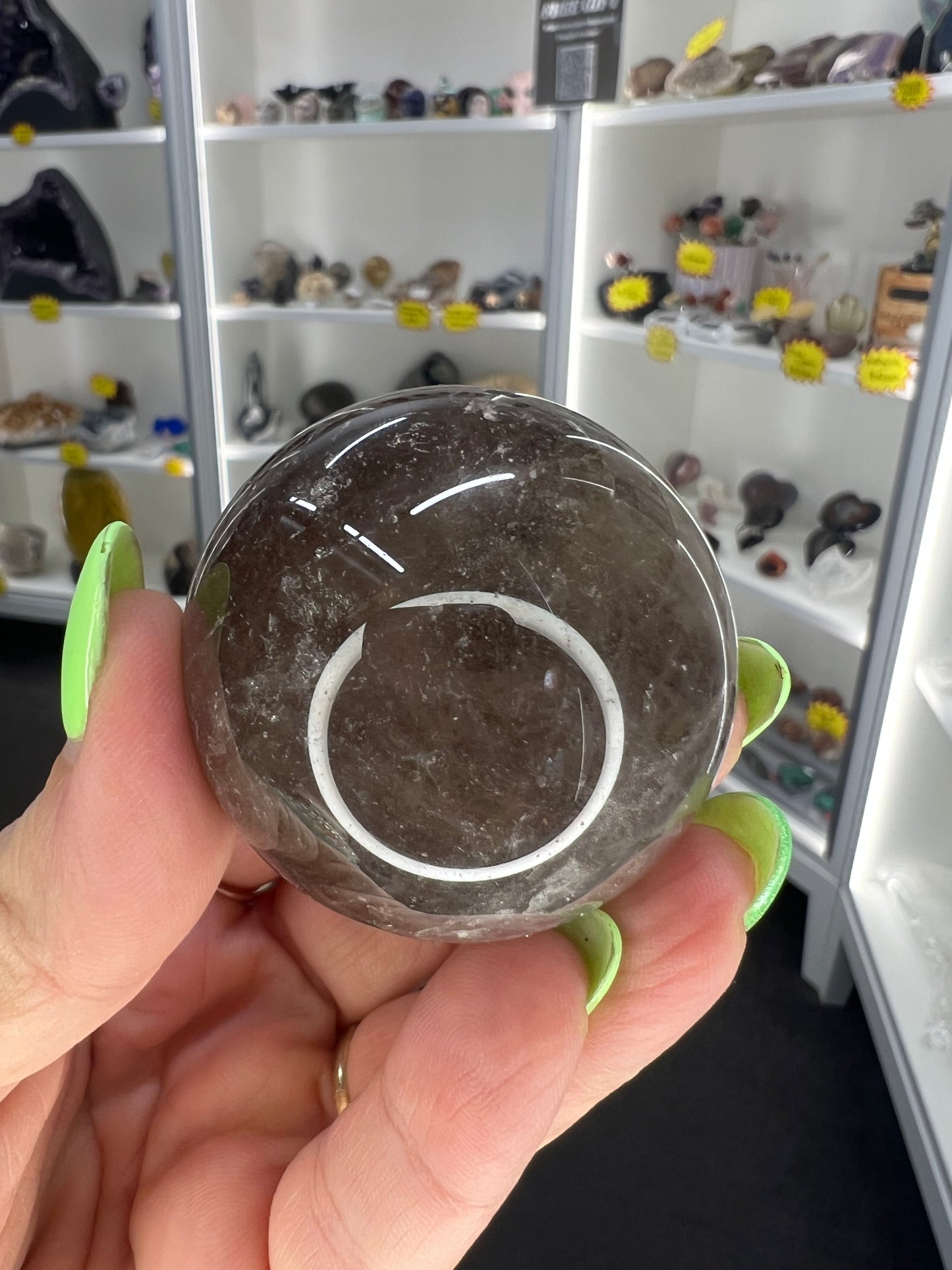 Smoky Quartz Sphere on Stand