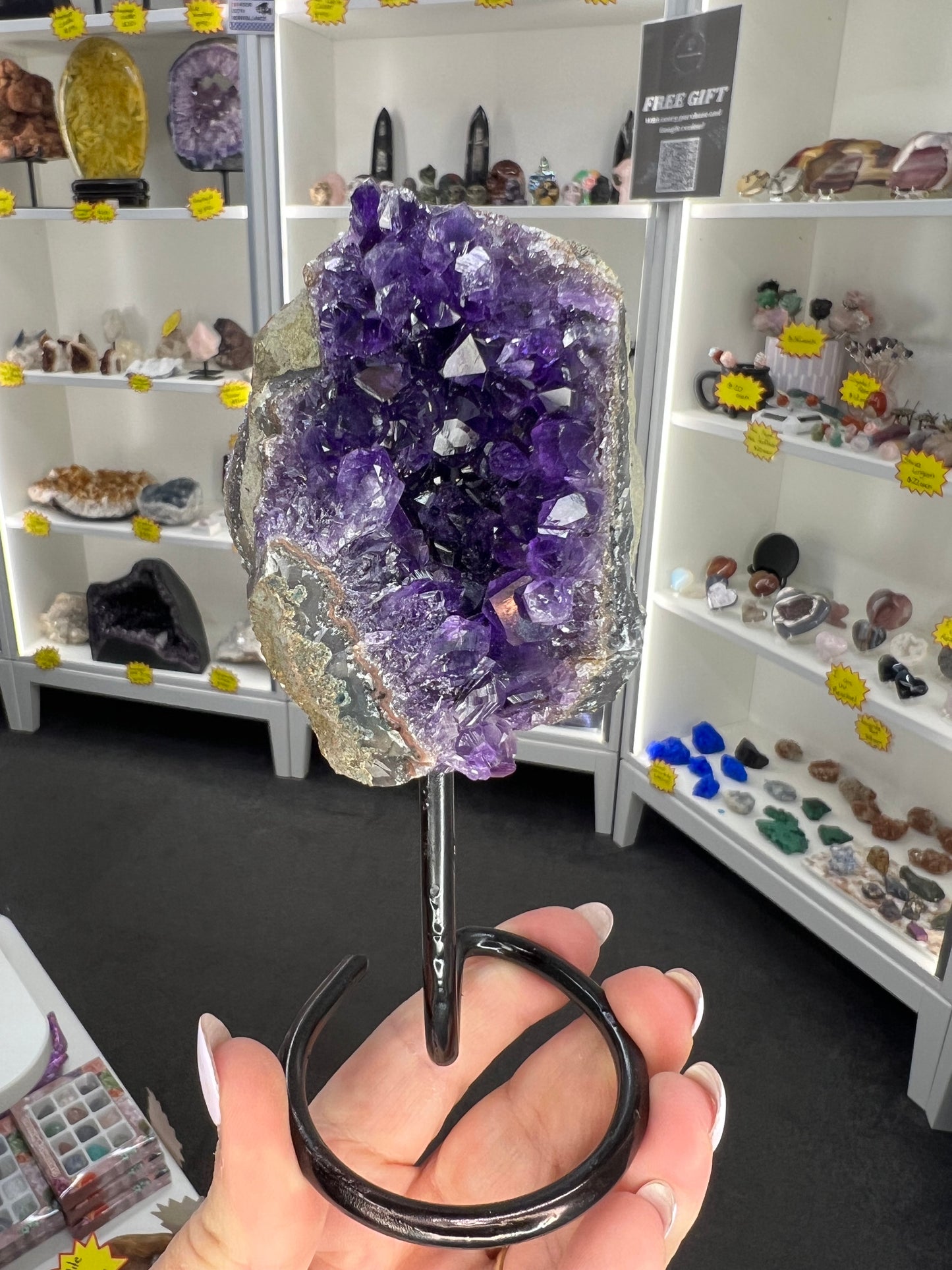 Amethyst Cluster on Stand