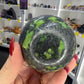 Shungite x Green Opal Sphere on Stand