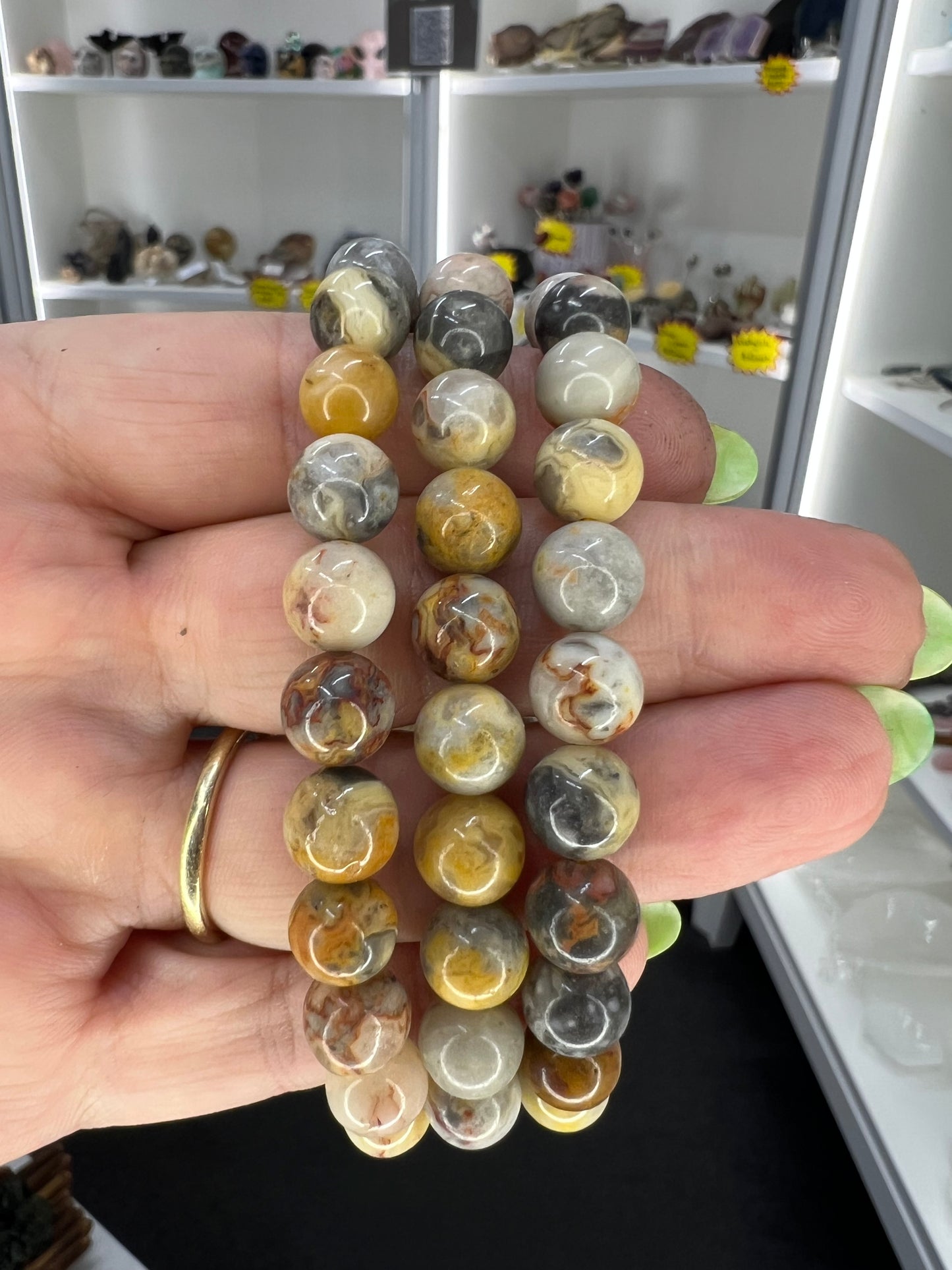 Crazy Lace Agate 8mm Bracelet