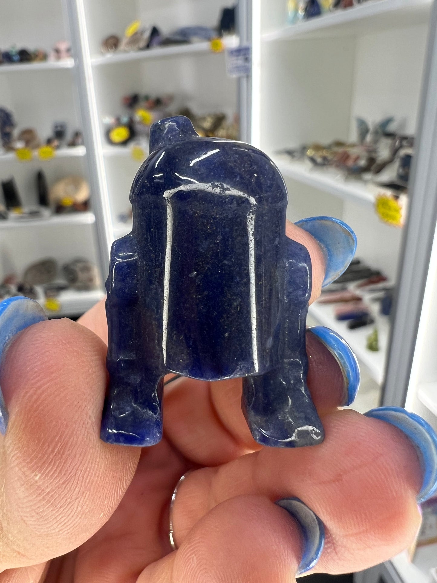 Blue Aventurine Character Carving
