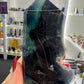 Black Fluorite Slab / Tower (UV Reactive)