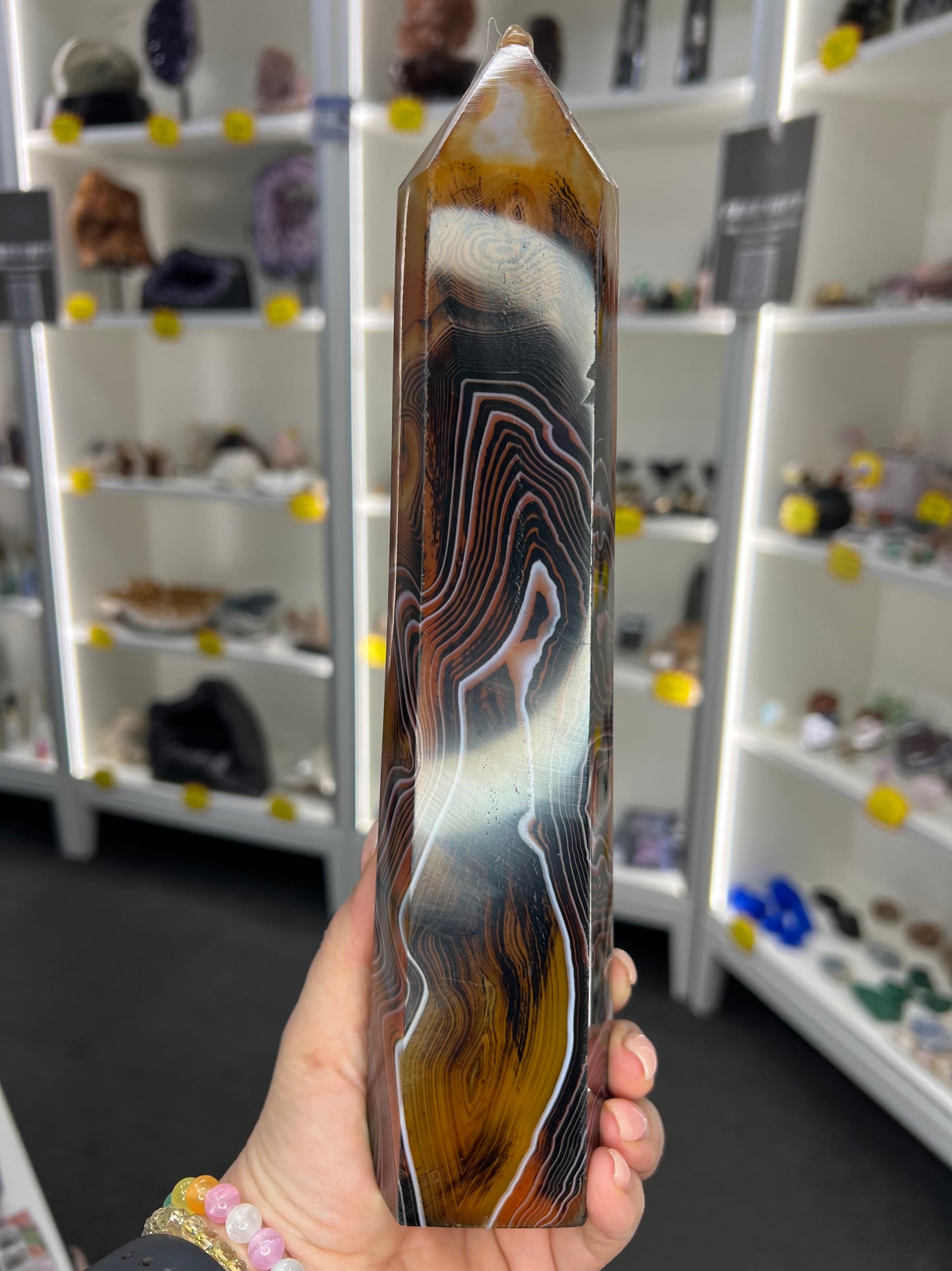 Huge Sardonyx Druzy Tower