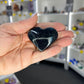 Black Fluorite Heart (UV Reactive)