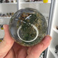 Moss Agate Sphere with Stand