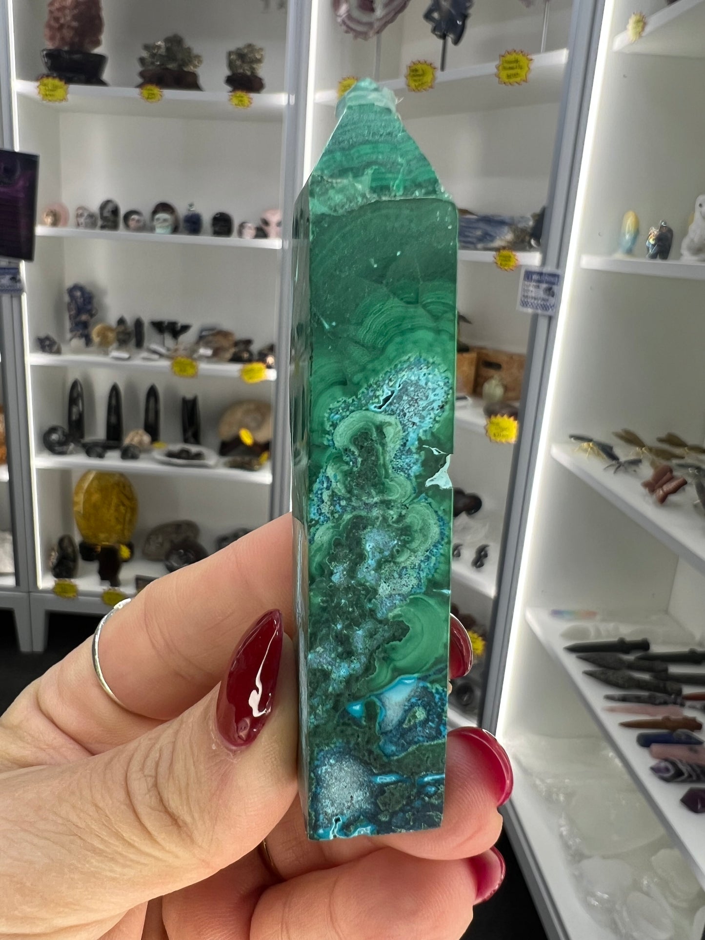 Malachite x Chrysocolla Point