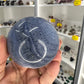 Blue Coral Jade Sphere on Stand