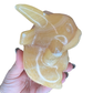 Honey Calcite Pikachu Carving