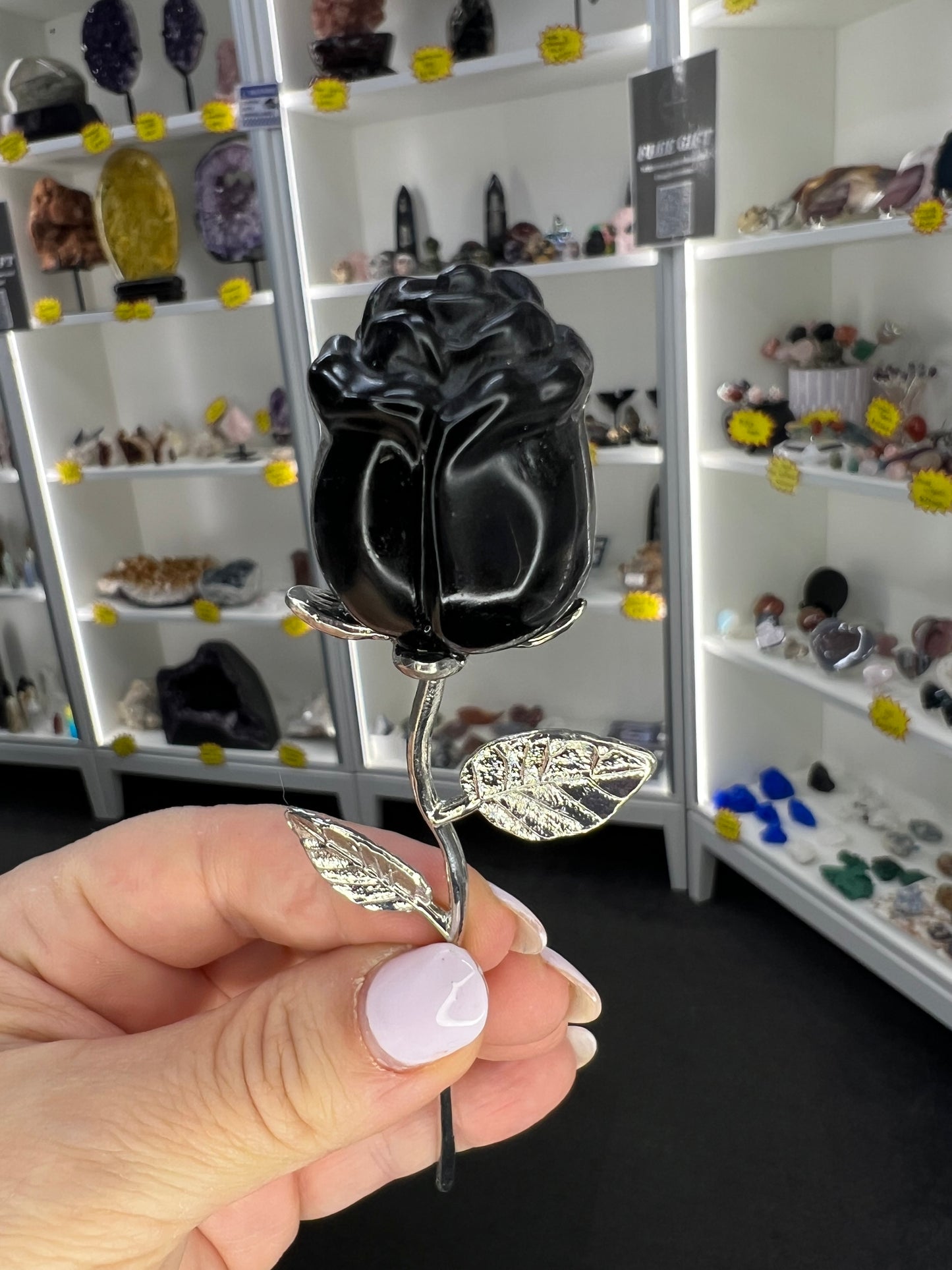 Black Obsidian Forever Rose