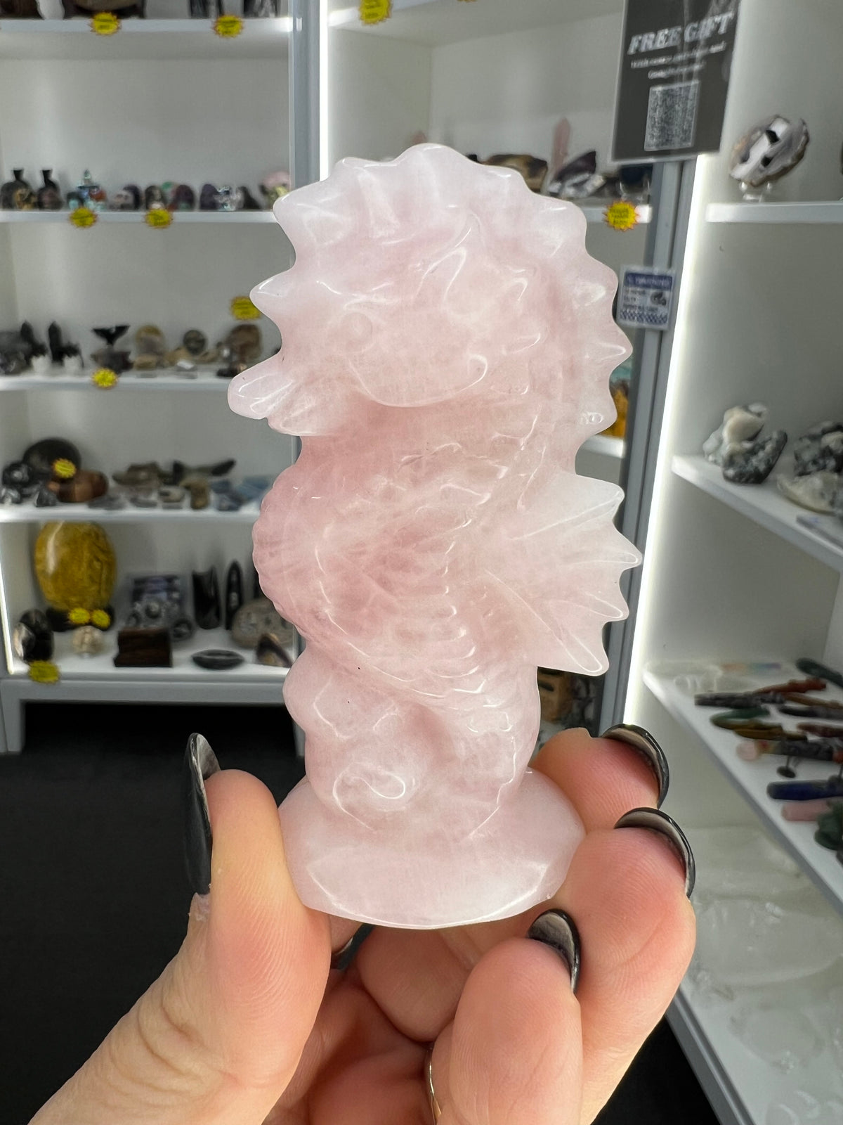 Rose Quartz Seahorse