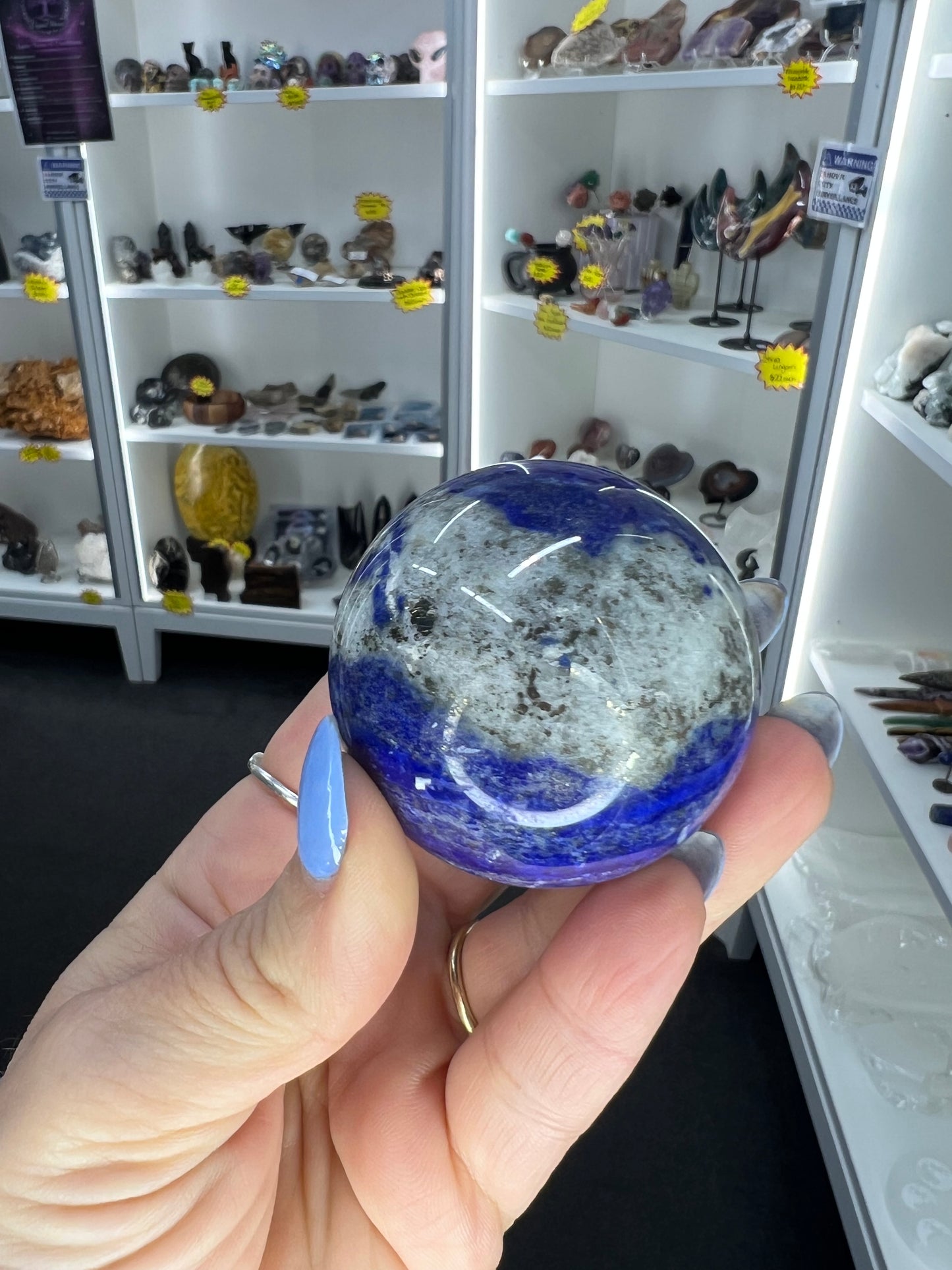 Lapis Lazuli Sphere on Stand