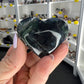 Black Fluorite Heart (UV Reactive)