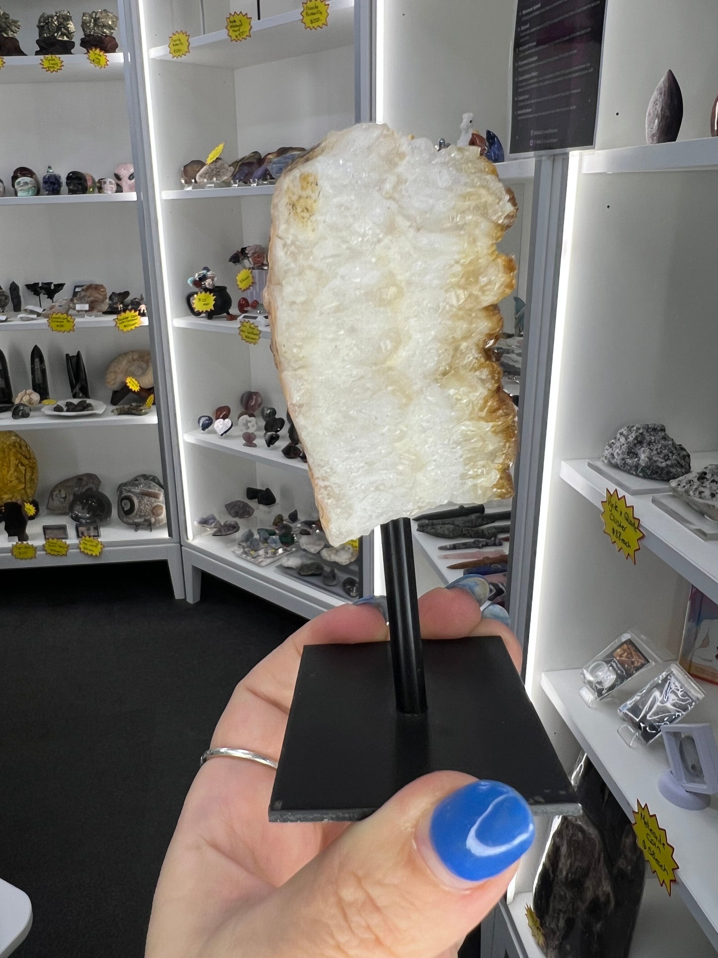 Citrine Cluster Specimen on Stand