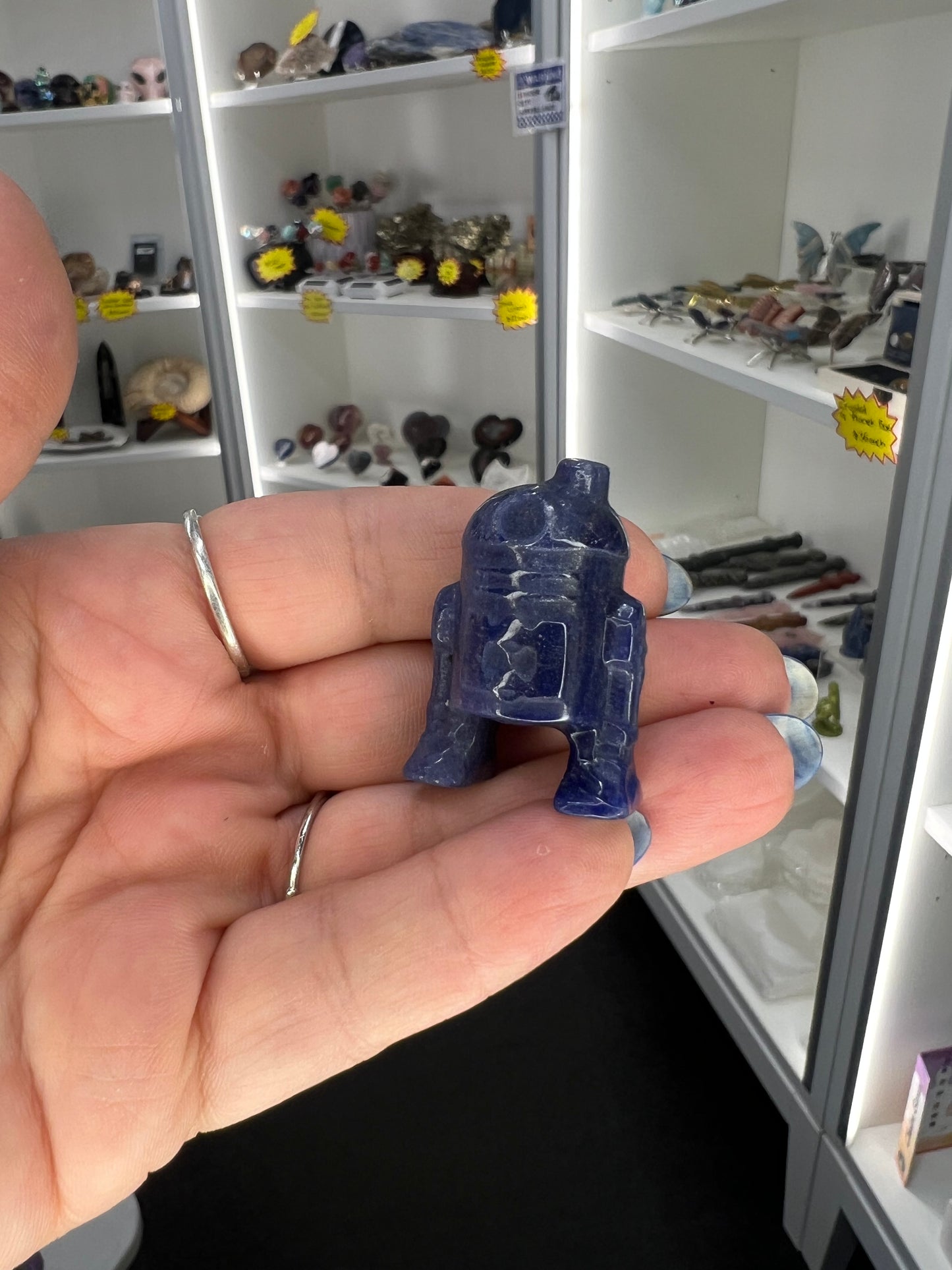 Blue Aventurine Character Carving