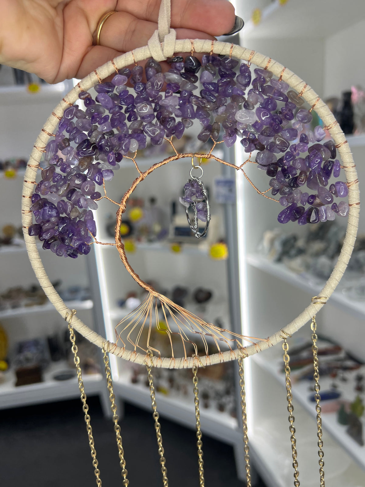 Amethyst Tree of Life Suncatcher