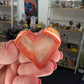 Druzy Carnelian Heart