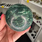 Green Mica Sphere with Stand