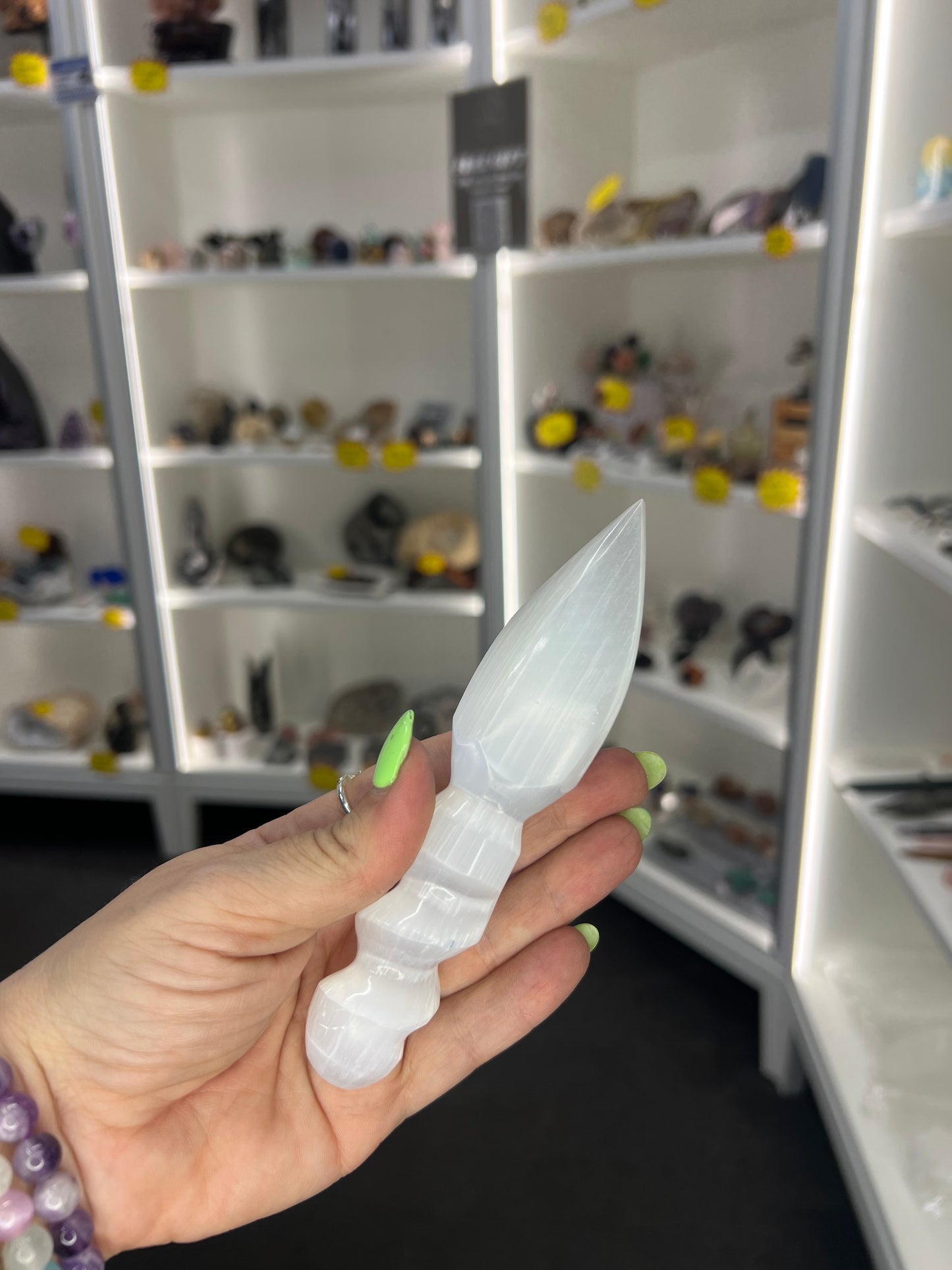 Selenite Athame