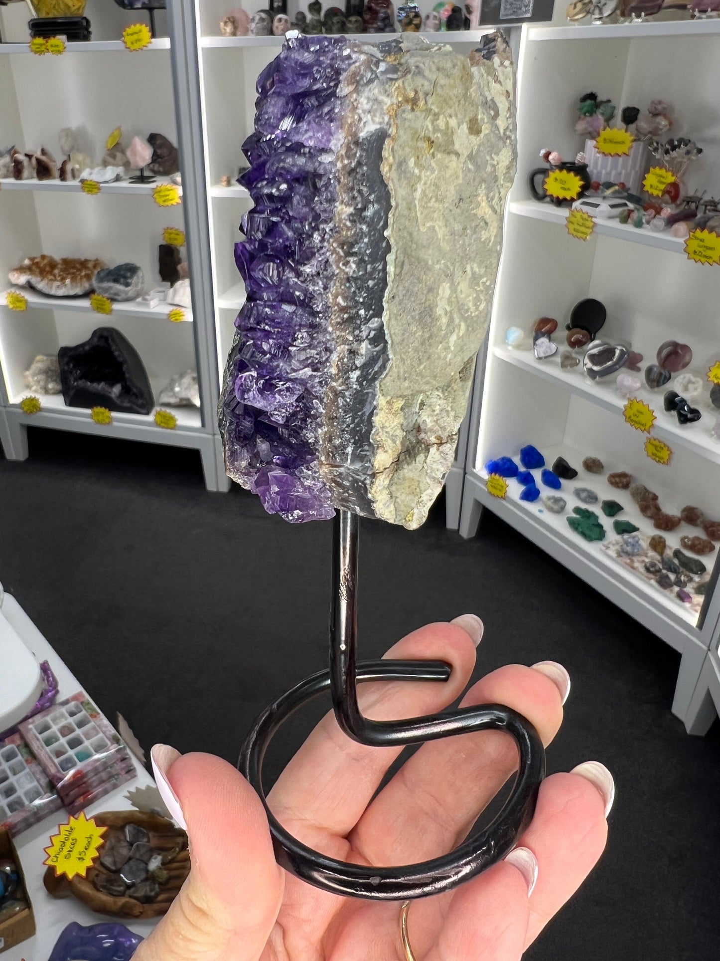 Amethyst Cluster on Stand