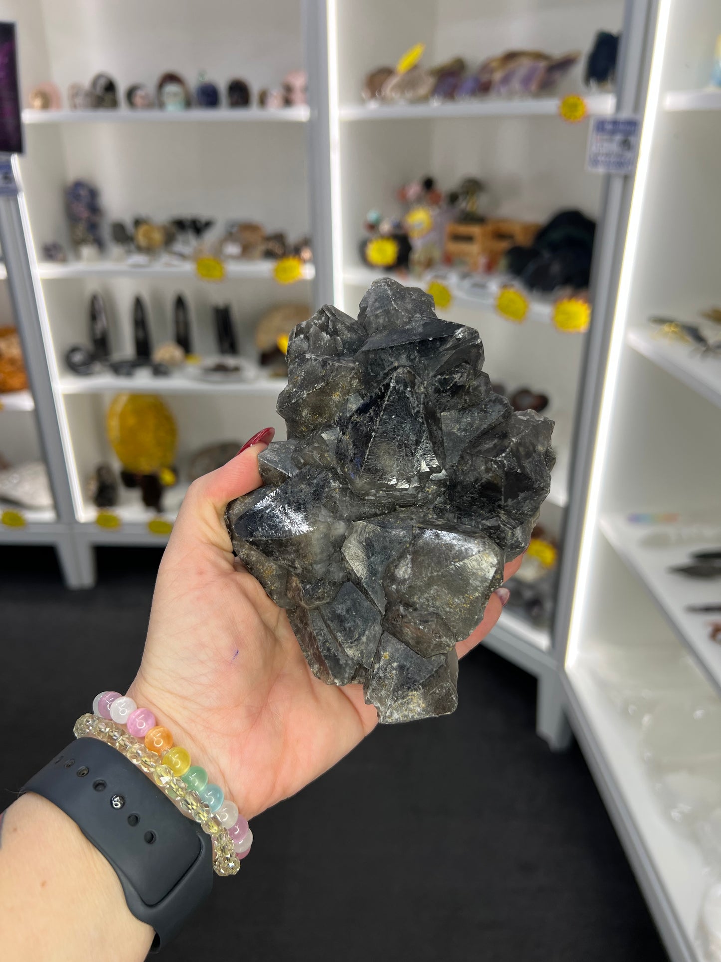 Black Quartz Cluster