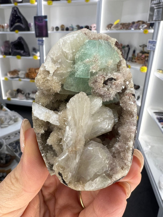 Apophyllite x Stilbite Specimen