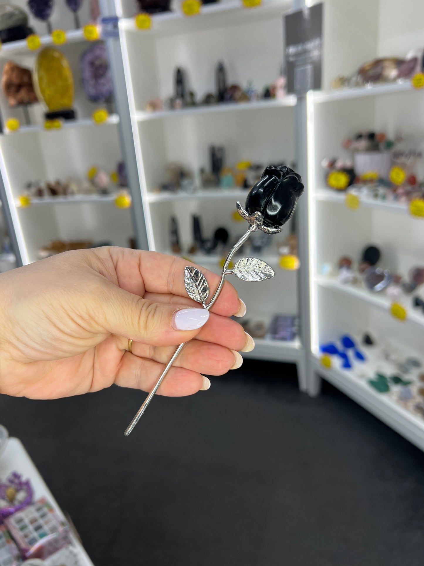 Black Obsidian Forever Rose